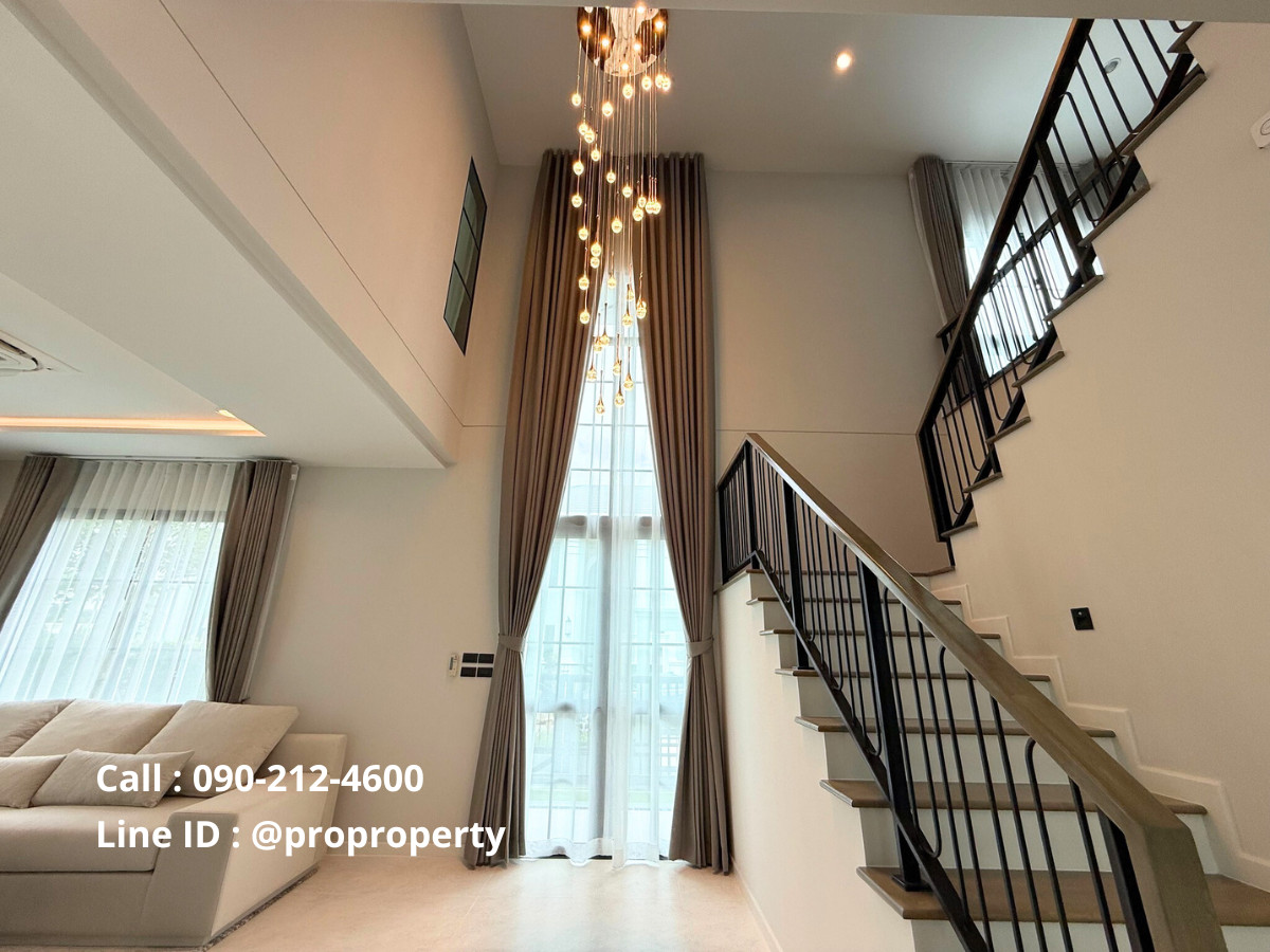 บ้านบางนา แบริ่ง ลาซาล : บ้านหรูให้เช่า ใกล้คลับเฮ้าส์ บ้านใหม่แต่งครบ พร้อมเฟอร์นิเจอร์คุณภาพ เข้าอยู่ได้ทันที