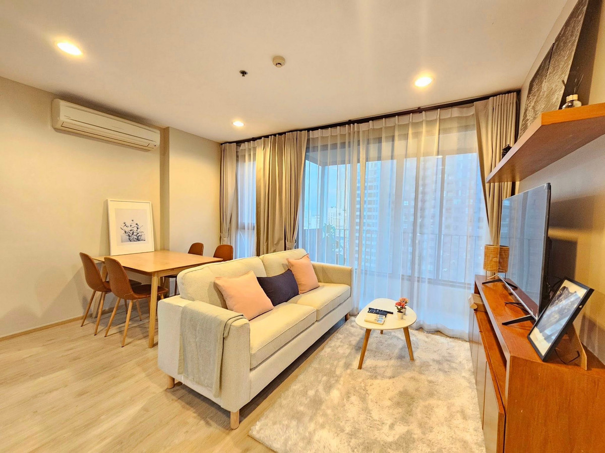 ให้เช่าคอนโดราชเทวี พญาไท : IDEO Q Ratchathewi for rent 48 sqm 2 beds 1 bath 33,000 per month
