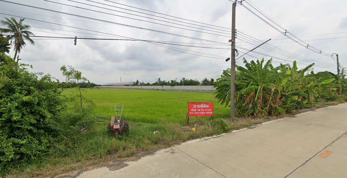 For SaleFactoryMahachai Samut Sakhon : Land for sale, 10 rai 2 ngan, next to a concrete road, Krathum Baen, Samut Sakhon, suitable for building a factory, warehouse, investment / 厂房/仓库/投资/土地