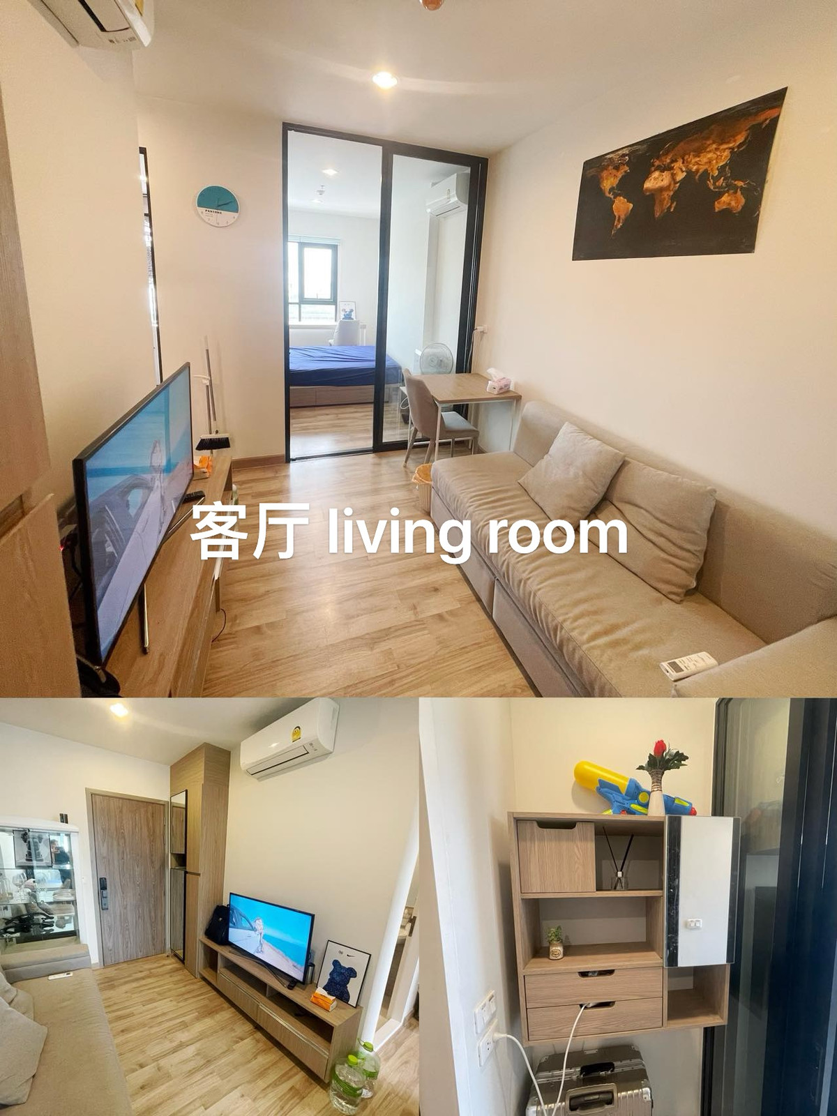 For RentCondoBangna, Bearing, Lasalle : Niche MONO Sukhumvit Bearing 1bed condo for rent 10500 thb!