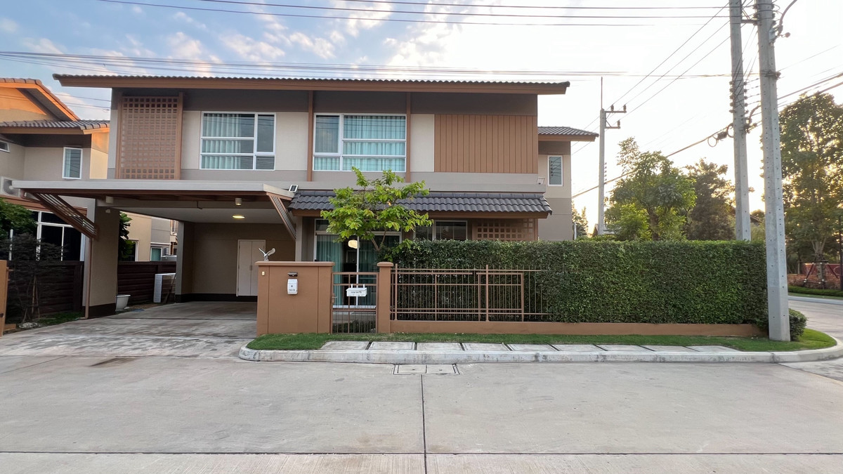 For SaleHousePathum Thani,Rangsit, Thammasat : 🏡 Corner detached house for sale, Anasiri Krungthep Pathumthani 2