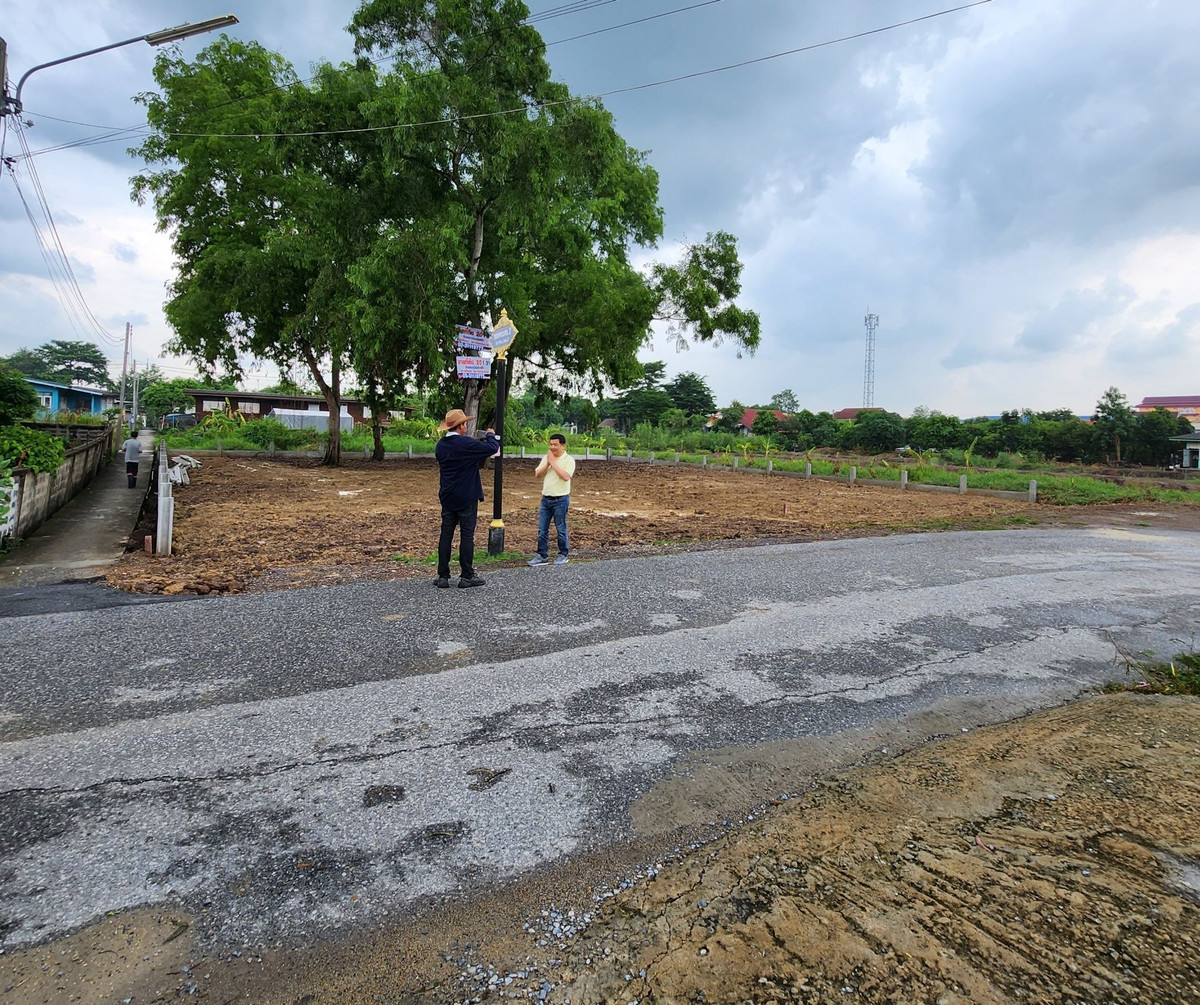 ขายที่ดินปทุมธานี รังสิต ธรรมศาสตร์ : ขายที่ดิน 201 ตรว. ถมแล้ว ติดถนนเมน ติดสถานีรถไฟฟ้าสายสีแดงเข้ม ส่วนต่อขยาย สถานีเชียงราก