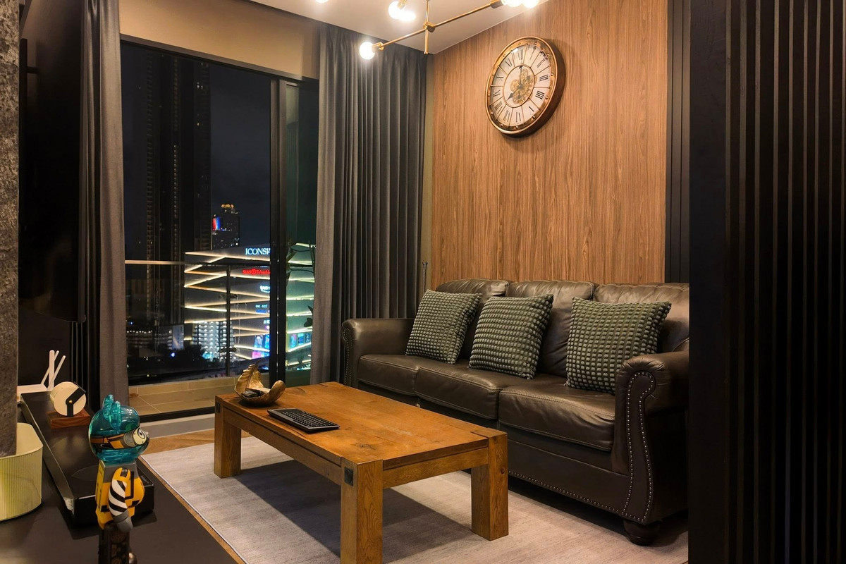 คอนโดวงเวียนใหญ่ เจริญนคร : ให้เช่าคอนโด Supalai Premier Charoen Nakhon ย่านเจริญนคร ห้องใหญ่ เห็นพลุห้างไอคอนสยาม ทำเลติด  BTS คลองสาน 0 เมตร พร้อมเข้าอยู่ได้เลย