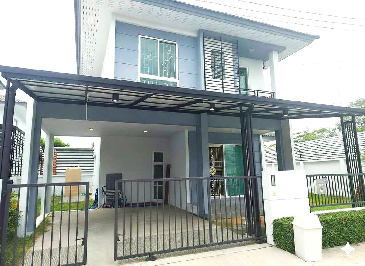 ขายบ้านอยุธยา : ขายบ้านเดี่ยว 2 ชั้น Groove Ville 3 อยุธยา ติดถ.สายเอเชีย พื้นที่ใหญ่ 58.6 ตร.วา 4 ห้องนอน พร้อมเข้าอยู่ ฟรีค่าโอน