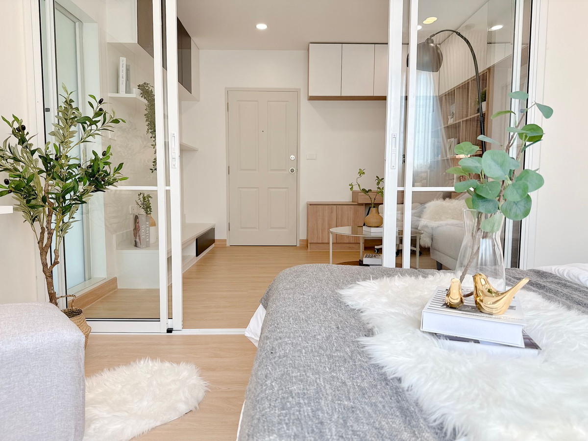 ขายคอนโดนวมินทร์ รามอินทรา : ห้องแต่งสวย สไตล์ Japandi ใกล้รถไฟฟ้าสายสีชมพู – ดีคอนโด รามอินทรา 