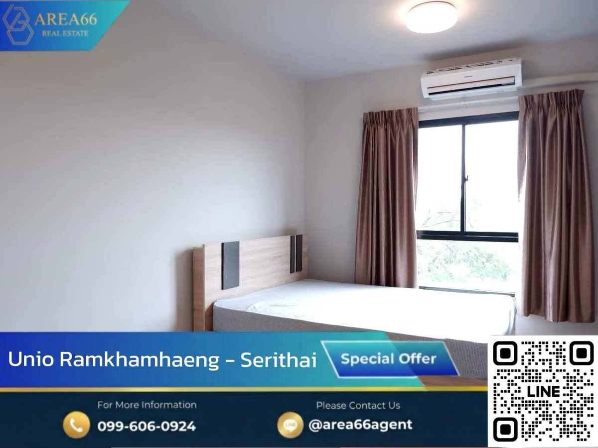 For SaleCondoSeri Thai, Ramkhamhaeng Nida : 🔥Buy today, future profits, room, potential location, attractive price, Unio Ramkhamhaeng - Serithai