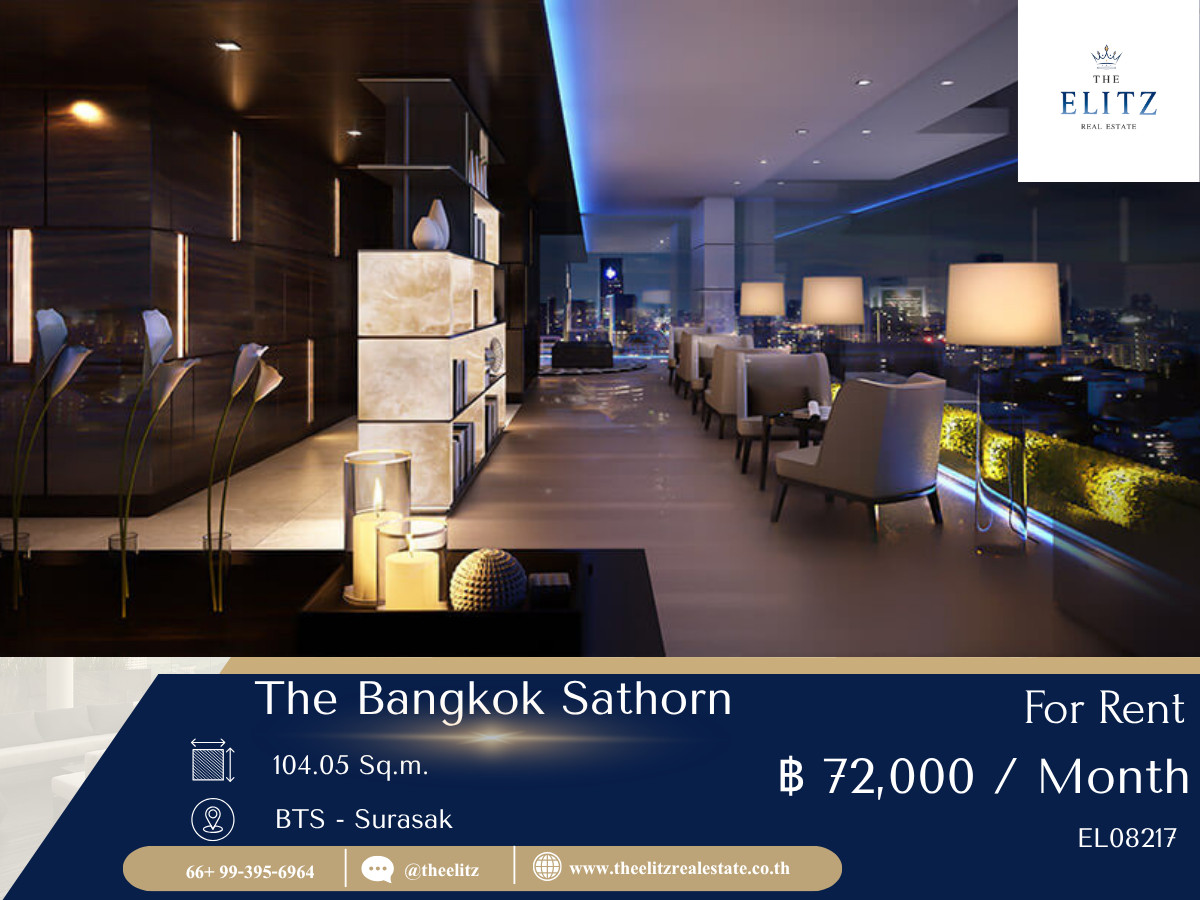 For RentCondoSathorn, Narathiwat : ✨Private Sanctuary in the heart of Sathorn, The Bangkok Sathorn, the most spacious and private room in the CBD area 🎉