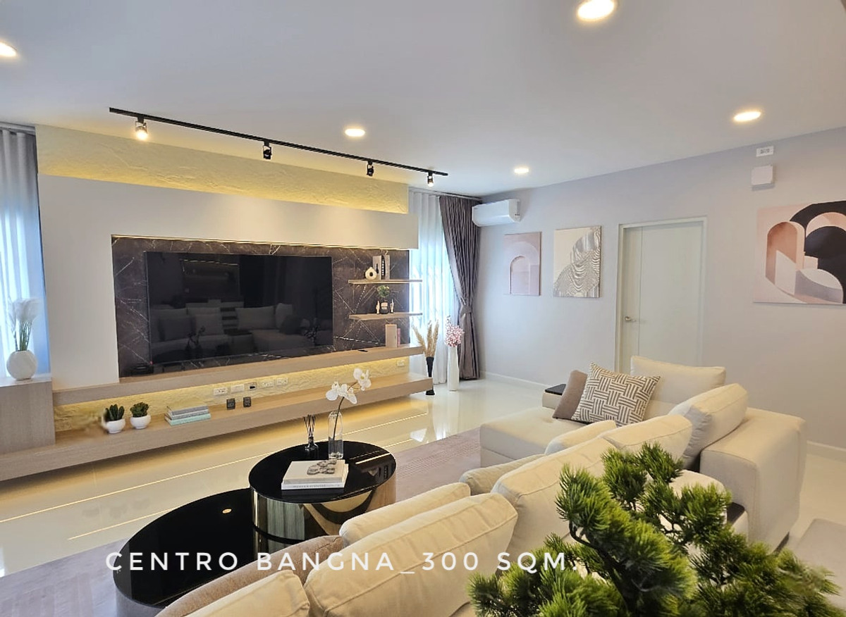 For RentHouseBangna, Bearing, Lasalle : 🎉New House for RENT-Centro Bangna 300 sqm. with very nice design and full functions