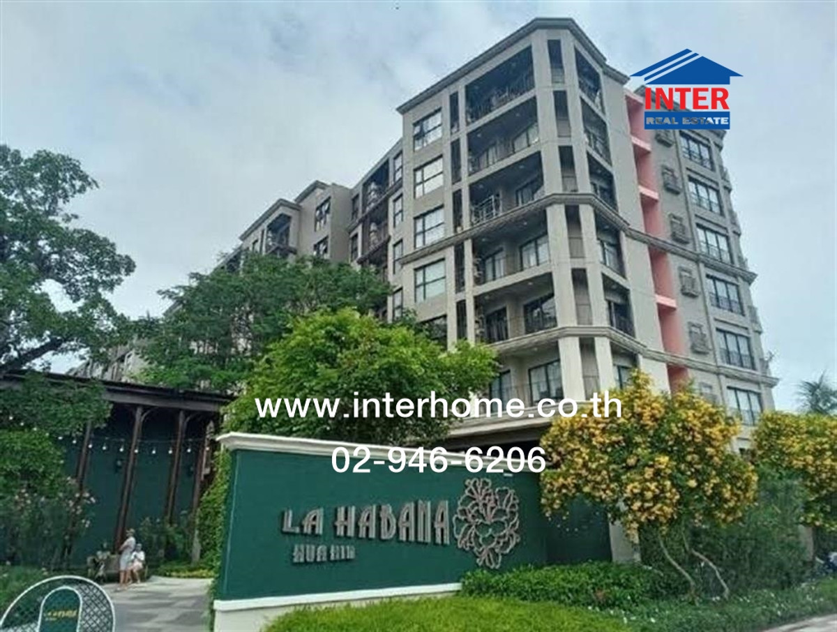 For SaleCondoHuahin, Prachuap Khiri Khan, Pran Buri : Condominium 25.52 sq m. La Habana Hua Hin, Soi Hua Thanon 23, Petchkasem Road, Nong Kae-Takiab Road, Hua Hin, Prachuap Khiri Khan.