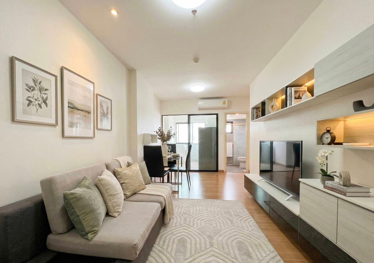 For SaleCondoChaengwatana, Muangthong : 🏙 Supalai Loft Chaengwattana Condo, only 2.15 million, ready to move in, good location, next to Chaengwattana main road. Very convenient to travel, close to MRT Muang Thong Thani, only 400 meters.