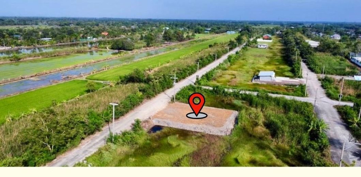 For SaleLandPathum Thani,Rangsit, Thammasat : Empty land for sale, already filled, 100 wa, Khlong 11, Bueng Ka Sam, Suan Kaew 2 project, concrete road, 7 meter wide road, electricity, water complete.