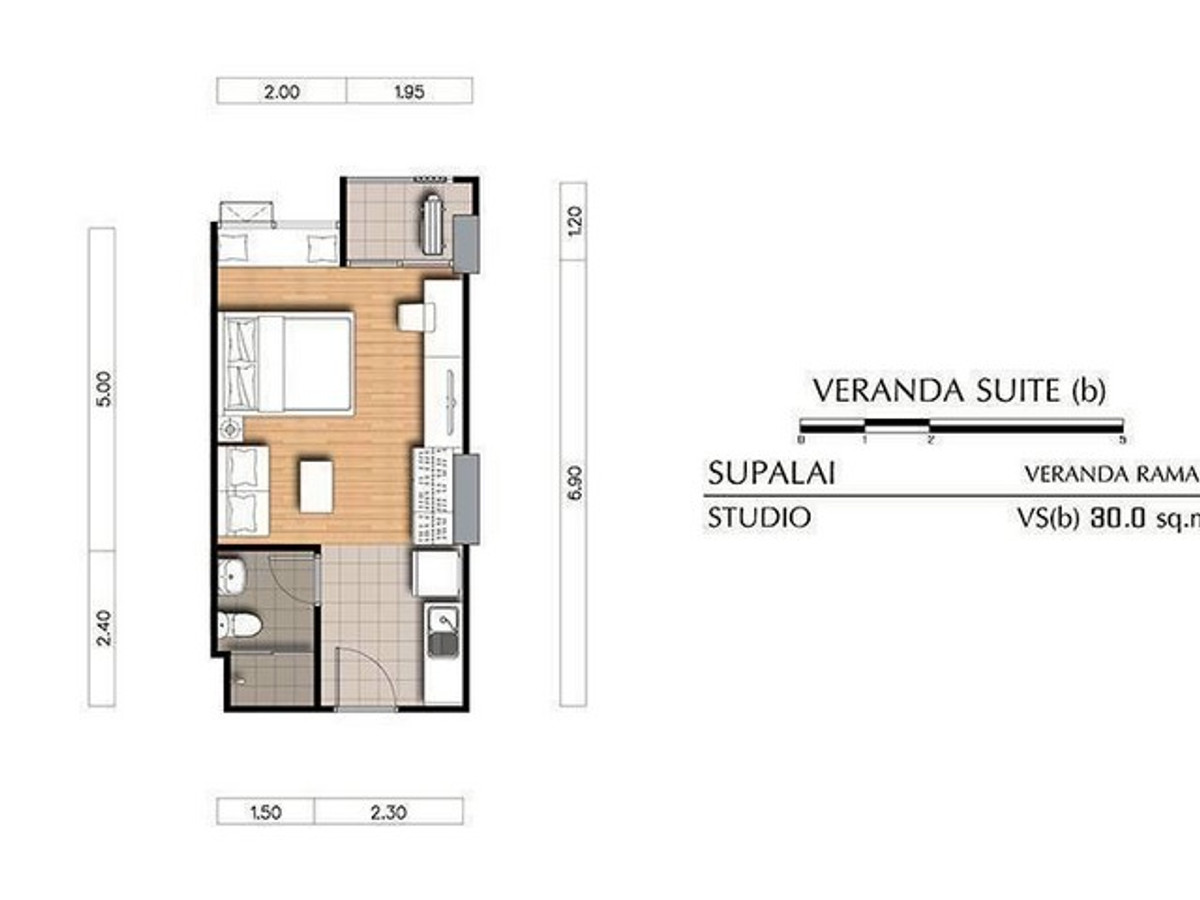 For SaleCondoRama9, Petchburi, RCA : YS3032 Room for sale Supalai Veranda Rama 9 Supalai Veranda Rama 9 Studio 2.59 million baht