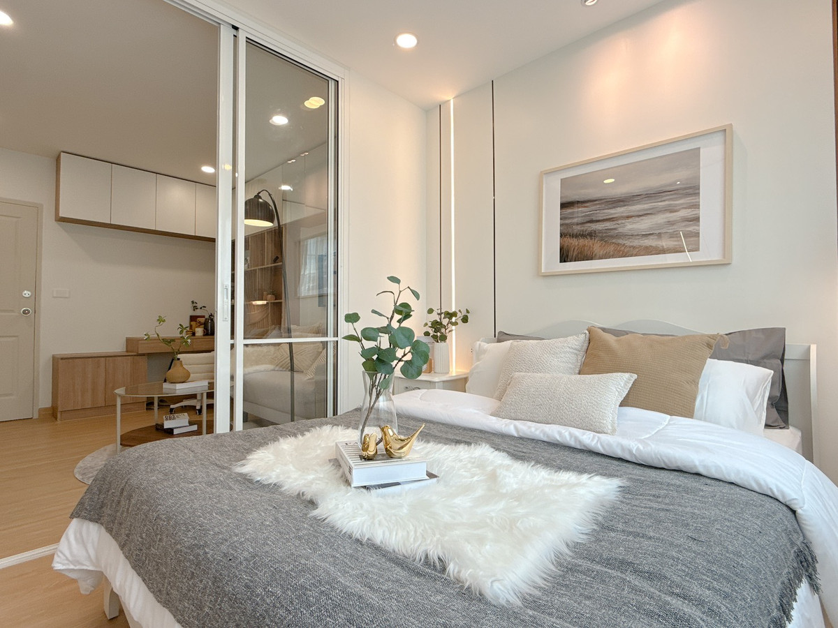 ขายคอนโดนวมินทร์ รามอินทรา : ห้องแต่งสวย สไตล์ Japandi ใกล้รถไฟฟ้าสายสีชมพู – ดีคอนโด รามอินทรา 