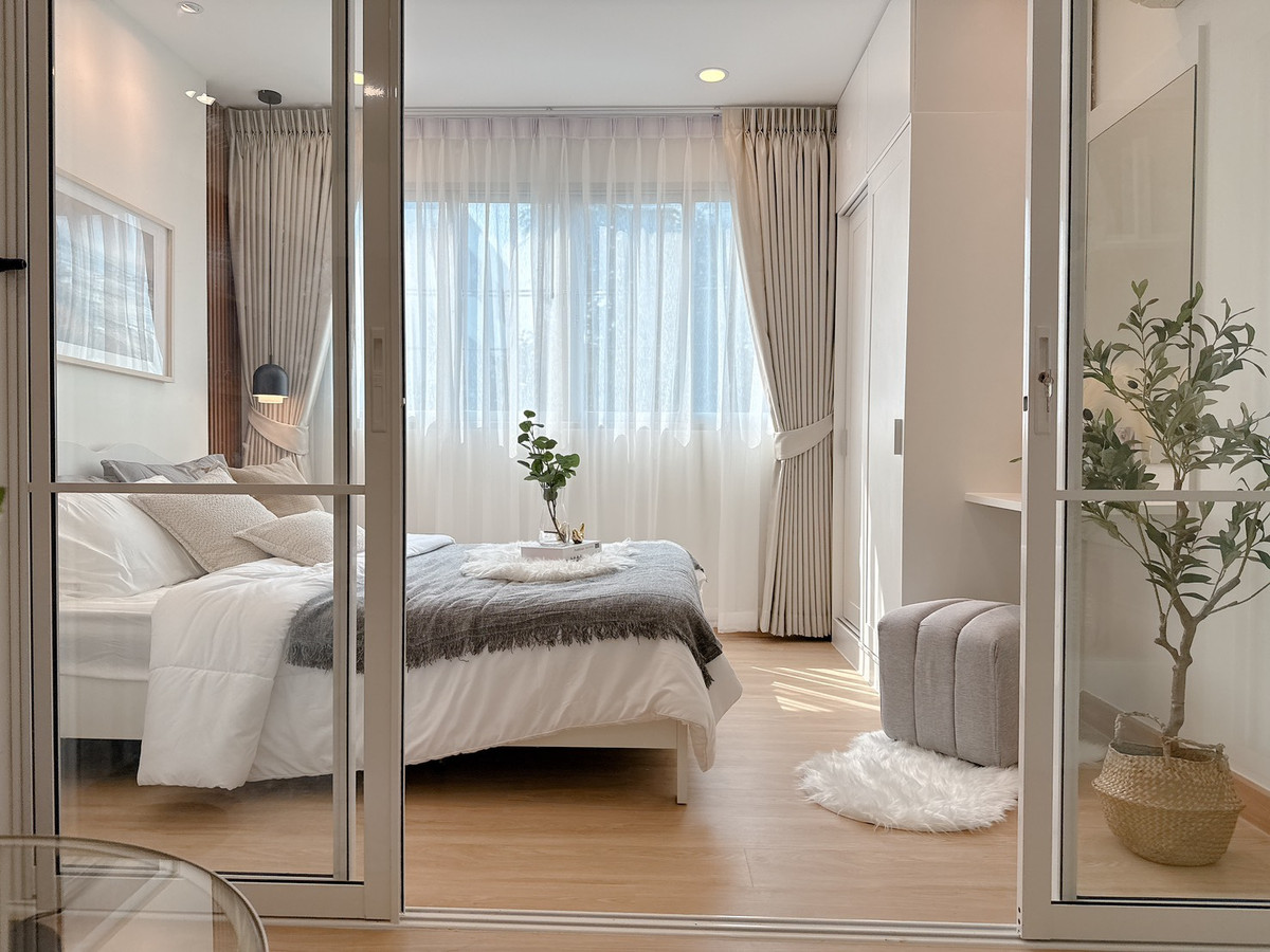 ขายคอนโดนวมินทร์ รามอินทรา : ห้องแต่งสวย สไตล์ Japandi ใกล้รถไฟฟ้าสายสีชมพู – ดีคอนโด รามอินทรา 