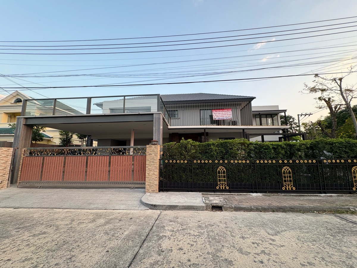 ให้เช่าบ้านมีนบุรี-ร่มเกล้า : ให้เช่าบ้านเดี่ยวหลังมุม Perfect Place ราม 164 ใกล้รร. RIS เพียง 400 เมตร