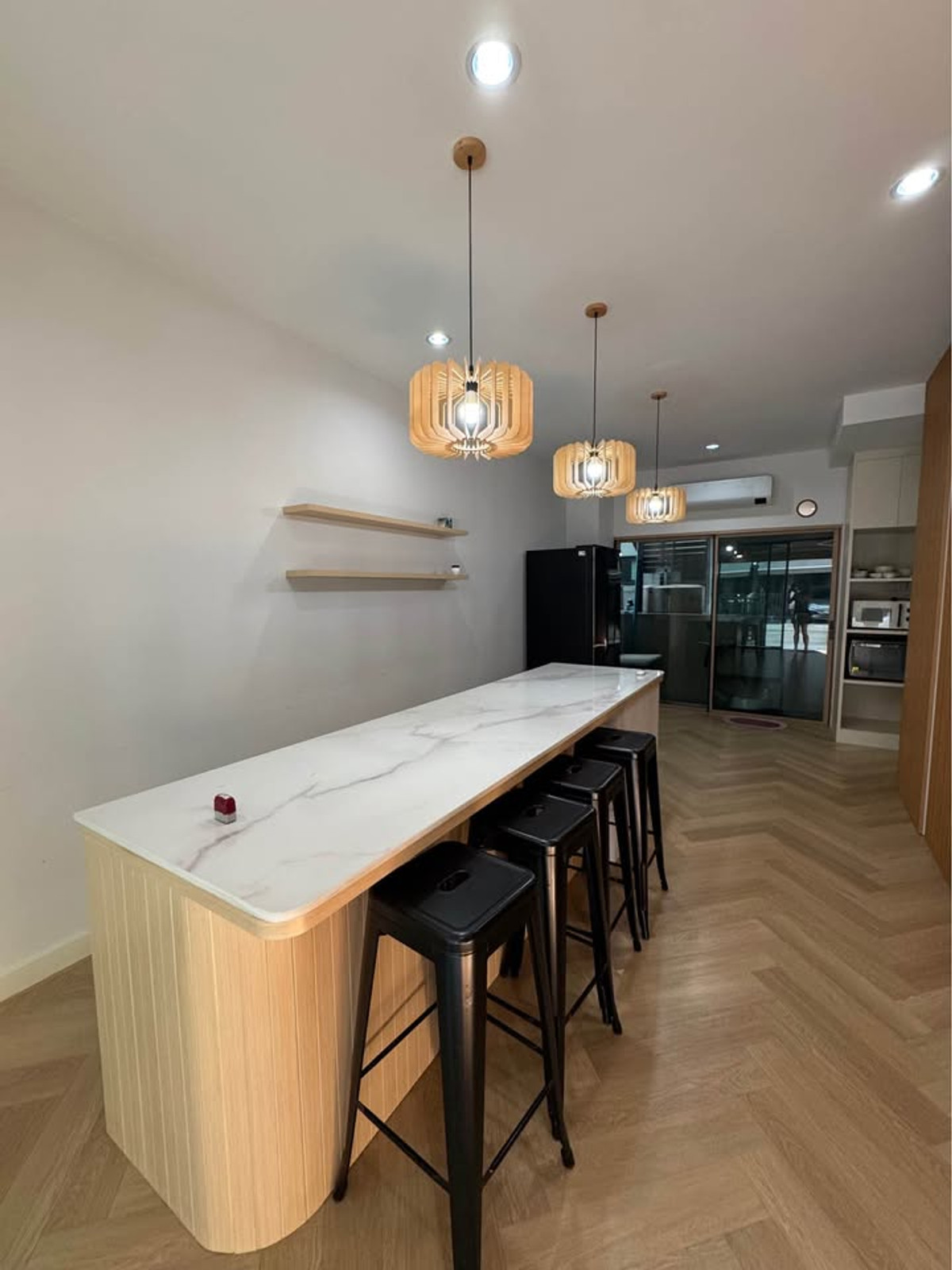 For RentTownhomeMin Buri, Romklao : K-6729 For rent! Beautiful house, townhome, Baan Klang Muang, Rama 9-Krungthep Kreetha, ready to move in.