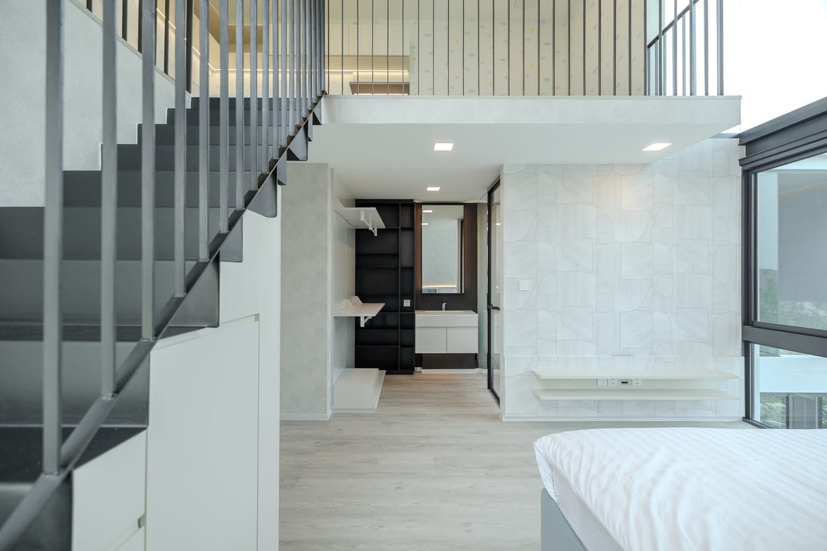 ขายบ้านพัฒนาการ ศรีนครินทร์ : ขายบ้านเดี่ยว3ชั้น โมเดิร์นลอฟท์ VIVE กรุงเทพกรีฑา พร้อมลิฟต์ ใกล้ Wellington College