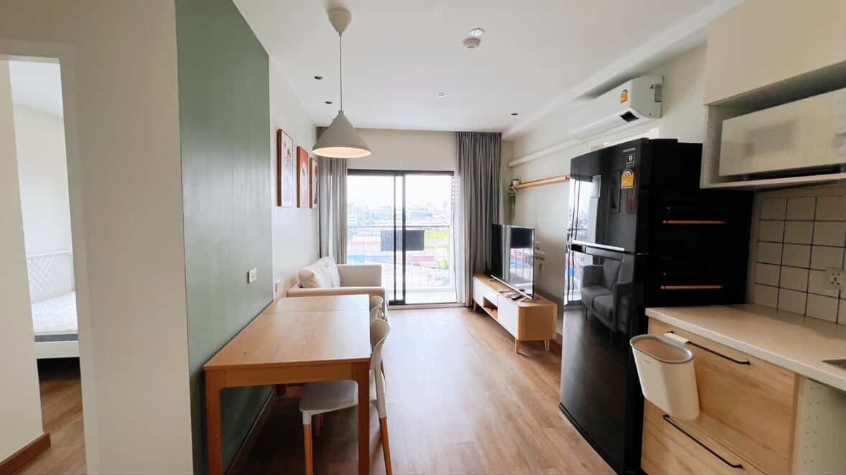 For SaleCondoRama9, Petchburi, RCA : Selling at a loss 🔥 HOT DEAL, cheap and the best value right now!! Beautiful room decorated in Muji style, 2 bedrooms, 52 sq m, Rama 9 intersection, only 3.8 million!! 🔥A Space Hideaway Asoke-Ratchada, fully furnished, ready to move in. Hurry and contact 