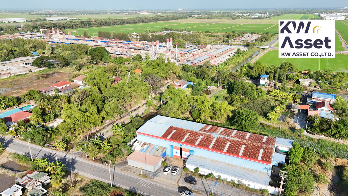 For SaleWarehousePathum Thani,Rangsit, Thammasat : Land for sale with warehouse and factory, 1-1-3 rai, Bueng Thong Lang Subdistrict, Lam Luk Ka District, Pathum Thani Province.