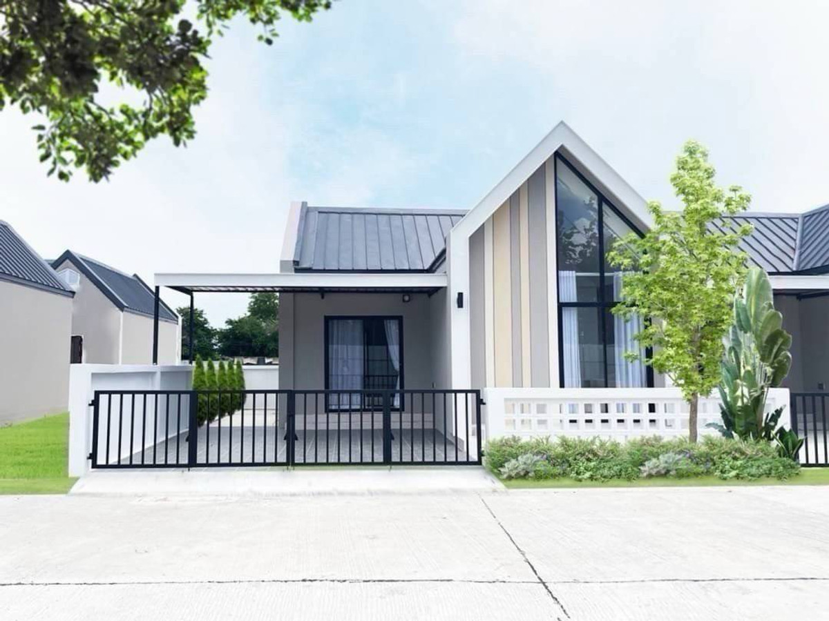 For SaleHousePattaya, Bangsaen, Chonburi : 1-story Issara House - Nong Tamlueng, private location, natural view, Chonburi (Nong Tamlueng)