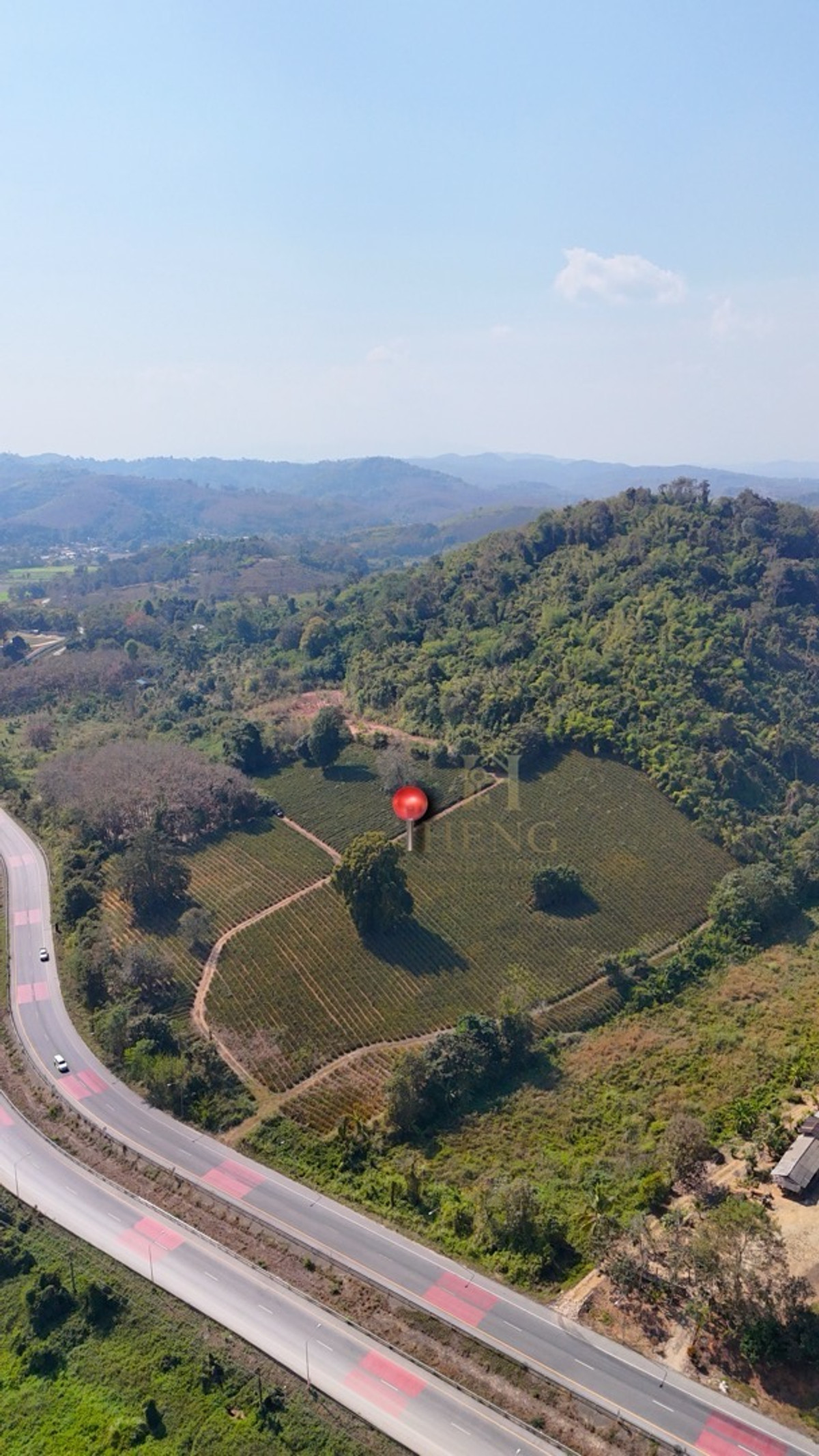 ขายที่ดินเชียงราย : ขายที่ดินเปล่า วิวภูเขา ติดถนนสาย ชร.1063 แม่จัน-เชียงแสน ทำเลศักยภาพ อ.แม่จัน เชียงราย