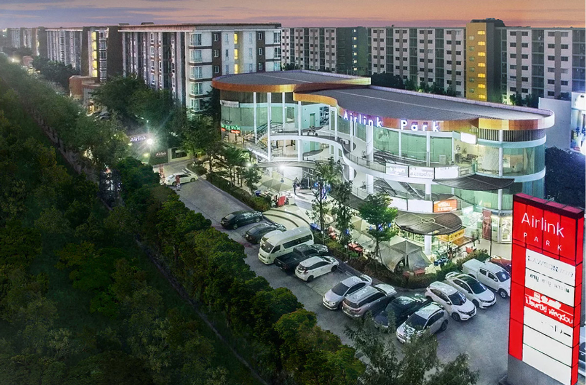 For RentCondoLadkrabang, Suwannaphum Airport : Condo for rent: Airlink Residence: 1 bedroom, 1 living room, size 36 square meters (next to the main road, Romklao), convenient travel.