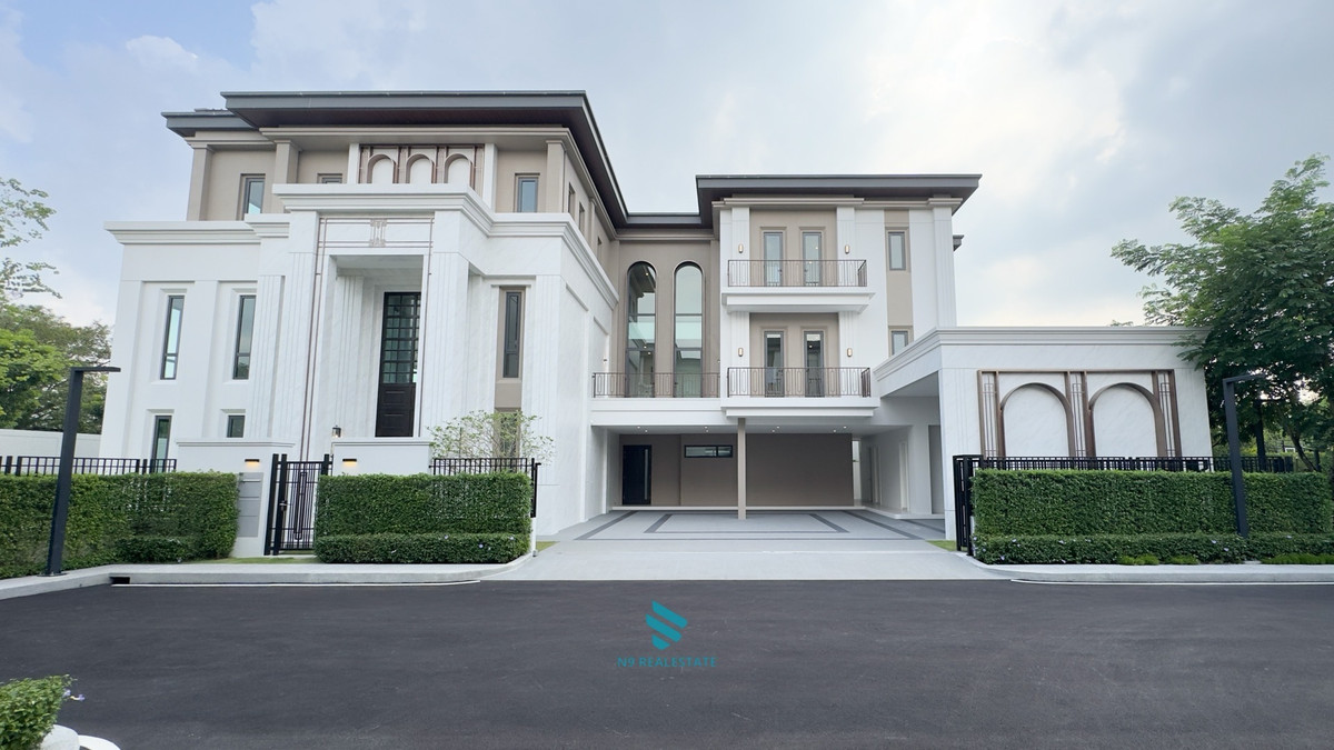 ขายบ้านบางนา แบริ่ง ลาซาล : คฤหาสน์หรู 1,070 ตร.ม. พร้อมสระว่ายน้ำส่วนตัว & วิวสนามกอล์ฟ | CINQ ROYAL บางนา กม.7 จอดรถได้ถึง 12 คัน
