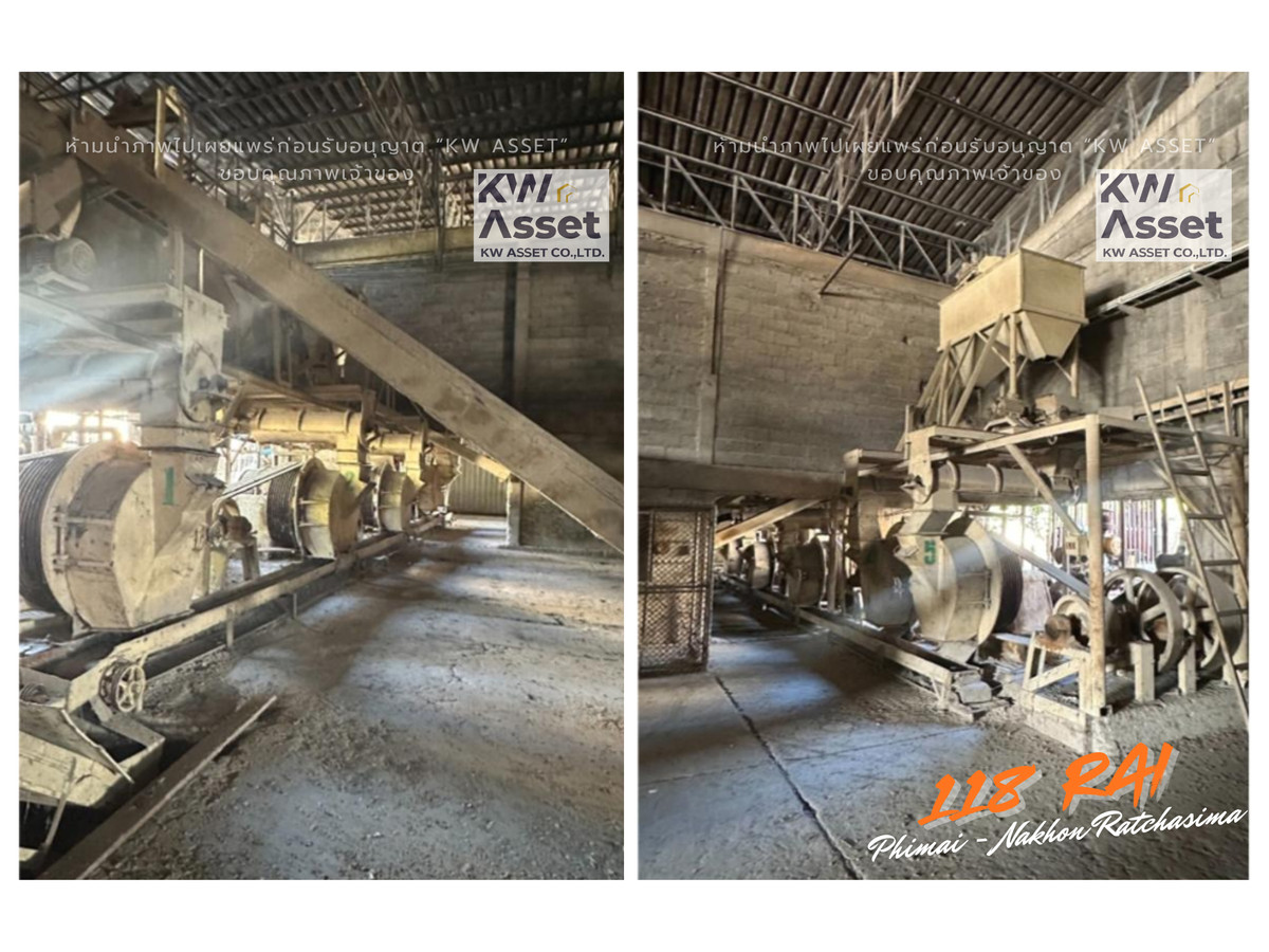 For SaleFactoryKorat Nakhon Ratchasima : Land for sale 118-2-85 rai (189,940) with warehouse - 6 factories 📍Phimai - Nakhon Ratchasima has a factory business license Ror.4: 9(6)