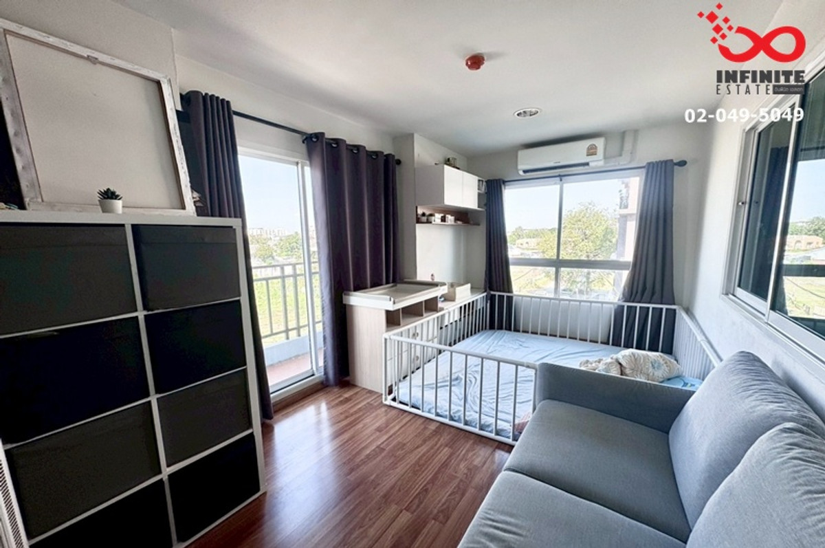 For SaleCondoLadprao101, Happy Land, The Mall Bang Kapi : Condo for sale, Tender Park Lat Phrao 130, near the BTS, 34 sq m., 4th floor.