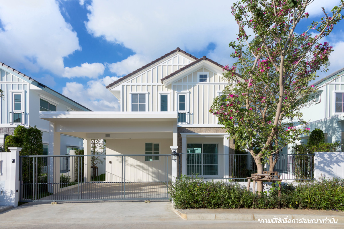 For SaleHousePattanakan, Srinakarin : Single house for sale, Villaggio Srinakarin, near the clubhouse. Built-in throughout, ready to move in.