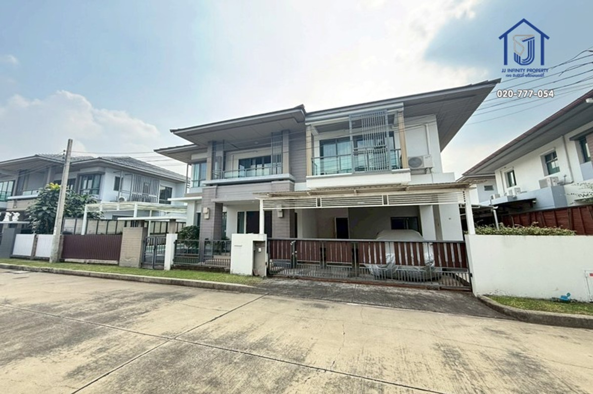 For SaleHouseNonthaburi, Bang Yai, Bangbuathong : 2-story detached house for sale, Setthasiri Village. Chaiyaphruek-Chaengwattana Near the Si Rat Expressway entrance and exit point.