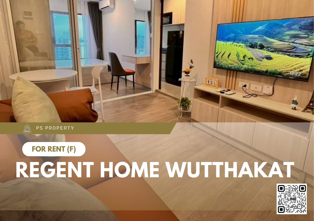 For RentCondoThaphra, Talat Phlu, Wutthakat : For Rent ✨ Regent Home Wutthakat ✨ Fully furnished and equipped with appliances, near BTS Wutthakat.