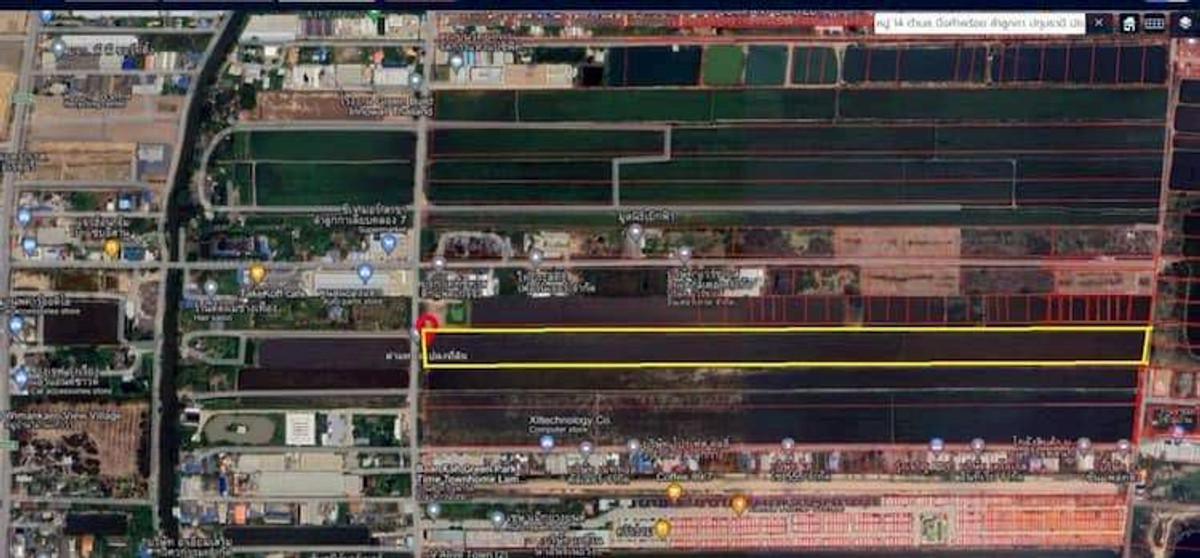 ให้เช่าที่ดินปทุมธานี รังสิต ธรรมศาสตร์ : ให้เช่า ที่ดิน แปลงใหญ่ 45 ไร่ (แบ่งเช่าได้) ทำเลดี ใกล้ชุมชน ติดถนนเลียบคลอง 7 ตำบลลำลูกกา อำเภอลำลูกกา จังหวัดปทุมธานี
