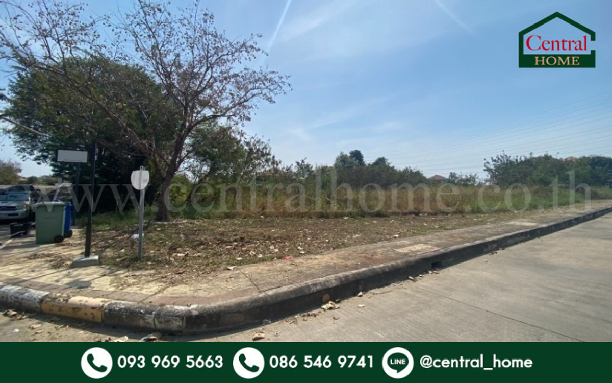 For SaleLandChachoengsao : Empty land, already filled, 308.9 sq m, Garden Laguna Village - Chachoengsao, corner plot.