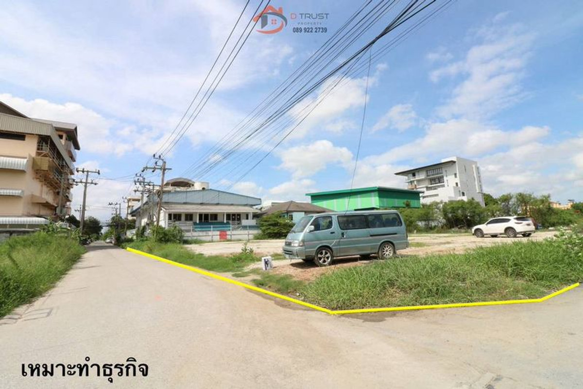 ขายที่ดินสมุทรปราการ สำโรง : ขายที่ดินเปล่า ซอยศรีด่าน 22 แปลงมุม ติดถนน 2 ด้าน ถมแล้วทั้งแปลง ทำเลศักยภาพ ศรีนครินทร์ – บางนา ใกล้รถไฟฟ้าสายสีเหลือง