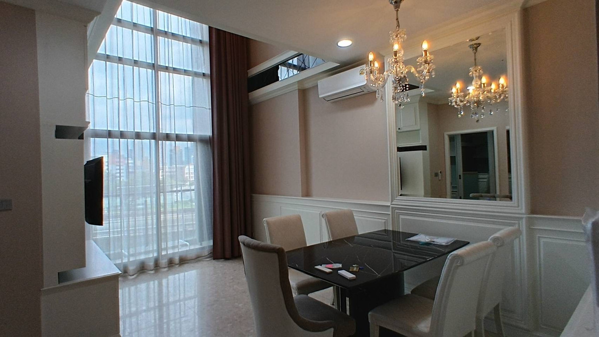 ให้เช่าคอนโดสุขุมวิท อโศก ทองหล่อ : ให้เช่าคอนโด The Crest Sukhumvit 34 ขนาด 2 ห้องนอน duplex เฟอร์ครบ พร้อมอยู่ ใกล้ Bts Thonglor เพียง 200 เมตร