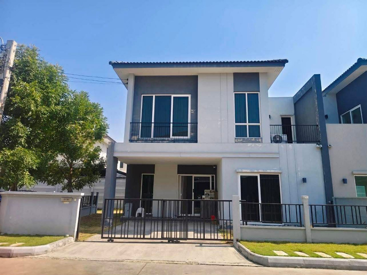 For RentPinklao, Charansanitwong : Semi-detached house for rent, Grand Pleno Borommai-Salaya, near Mahidol University, Salaya.