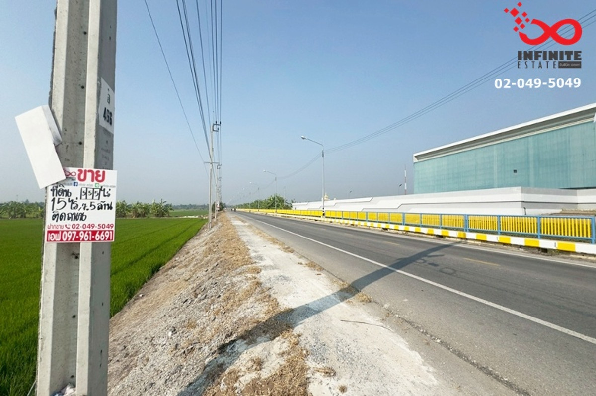 ขายที่ดินนนทบุรี บางใหญ่ บางบัวทอง : ขายที่ดิน 15 ไร่ ติดทางหลวง 1009 ใกล้ Penta warehouse บางใหญ่ นนทบุรี 