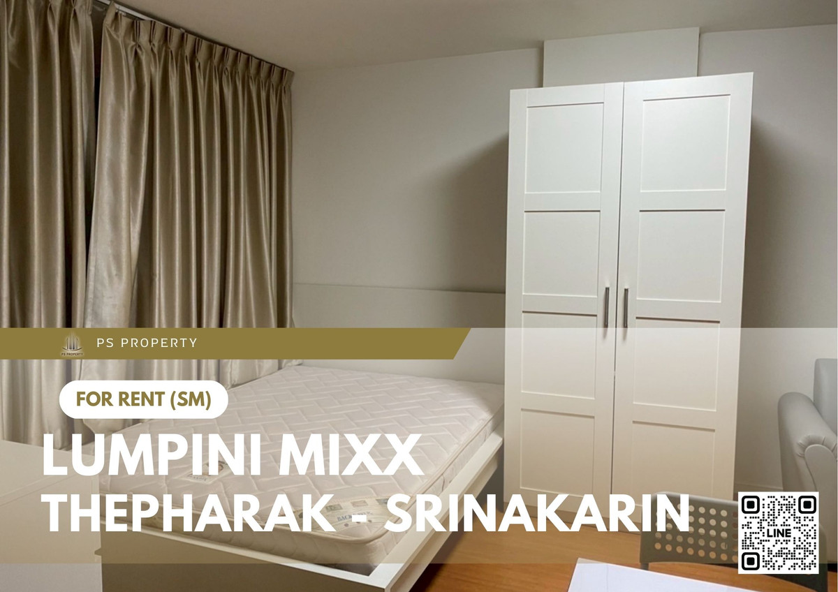 For RentCondoSamut Prakan,Samrong : For rent 📍 Lumpini Mixx Thepharak - Srinakarin 📍 Fully furnished with appliances.