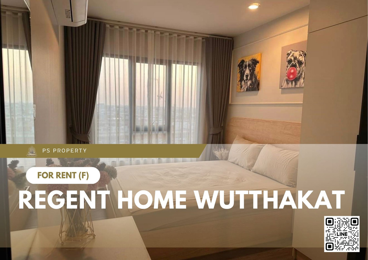 For RentCondoThaphra, Talat Phlu, Wutthakat : For Rent 🔥 Regent Home Wutthakat 🔥 Fully furnished and equipped with appliances, near BTS Wutthakat.