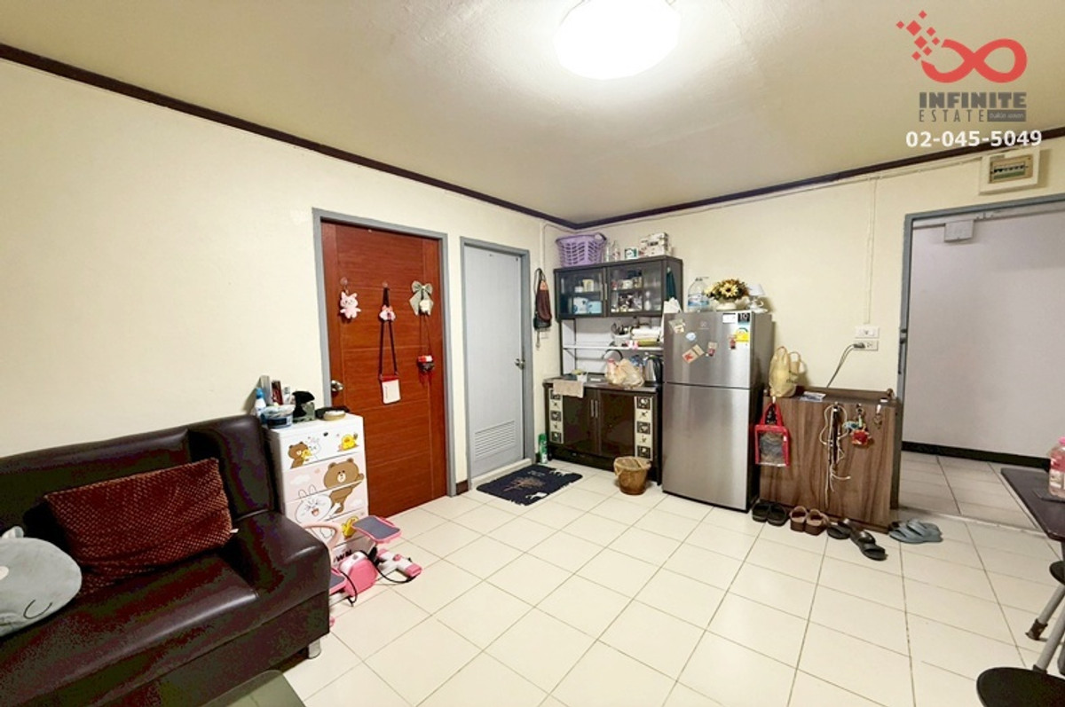 For SaleCondoLadprao101, Happy Land, The Mall Bang Kapi : Condo for sale, Assakan Place Twin Condo, near MRT Lam Sali, 2nd floor, 29.73 sq m.