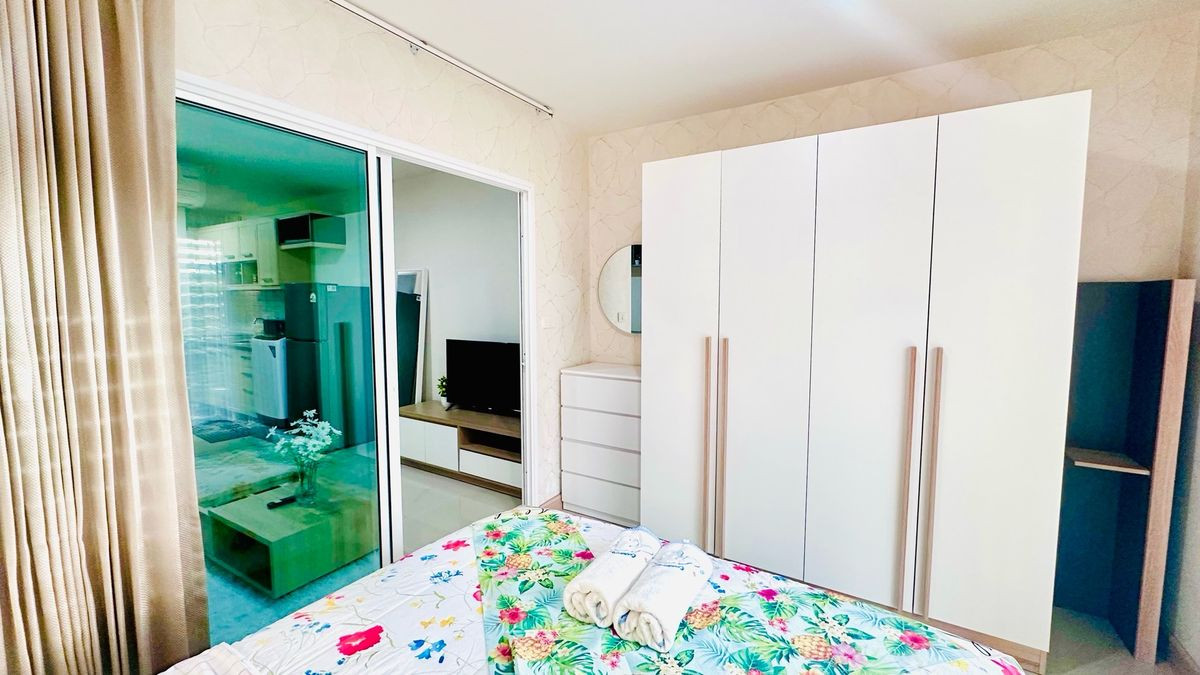 CondoThaphra, Talat Phlu, Wutthakat : Metro Park Sathorn【𝐒𝐄𝐋𝐋 & 𝐑𝐄𝐍𝐓】🔥Perfectly sized room with clear separation of spaces, ideal for long-term living🔥 Contact Line ID: @hacondo