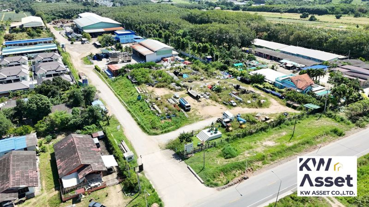 For SaleFactoryRayong : Factory for sale with land 24-1-10 rai with factory certificate 4 105, 53(5) Location Phananikom Subdistrict, Nikhom Phatthana District, Rayong Province 🟪Purple pattern land #KWASSET
