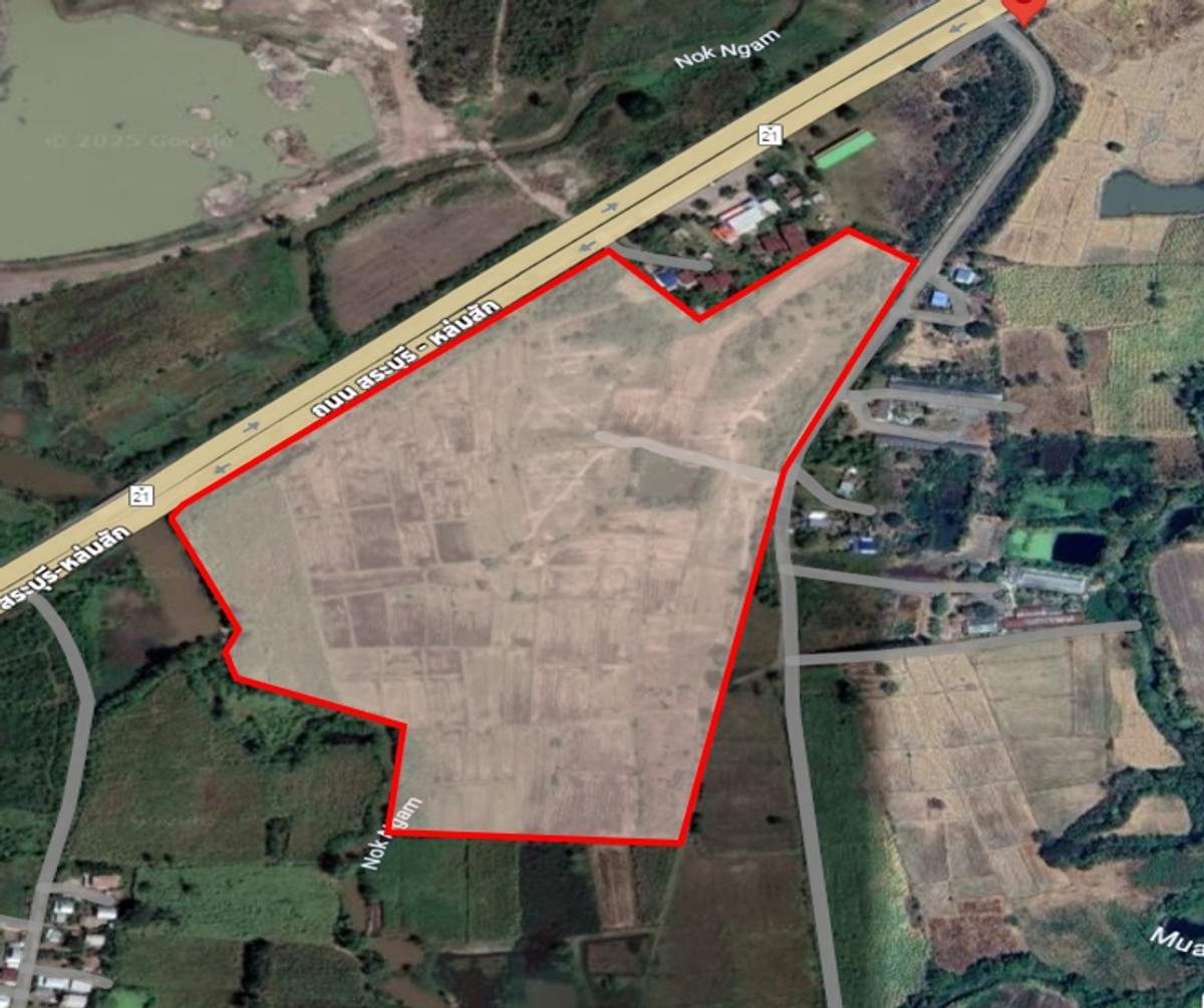 ขายที่ดินลพบุรี : ขายที่ดิน ติดถนนใหญ่ สระบุรี- หล่มสัก ต.ม่วงค่อมชัยบาดาล ลพบุรี เหมาะกับการทำโรงงาน