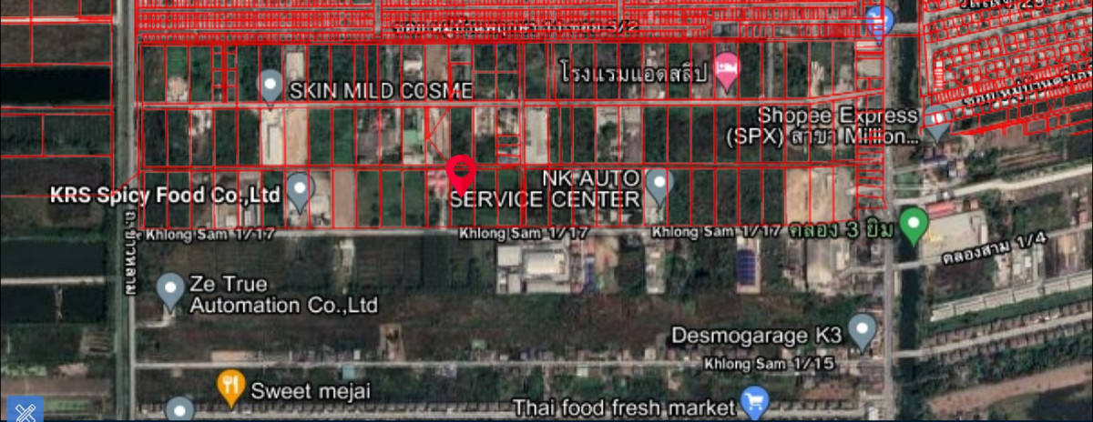 ขายที่ดินปทุมธานี รังสิต ธรรมศาสตร์ : ขายที่ดินคลองสาม 2 ไร่ (ซอย 1/17) รูปแปลงสี่เหลี่ยมผืนผ้าสวย ราคาพิเศษ 18,000/ตร.ว. เหมาะลงทุน