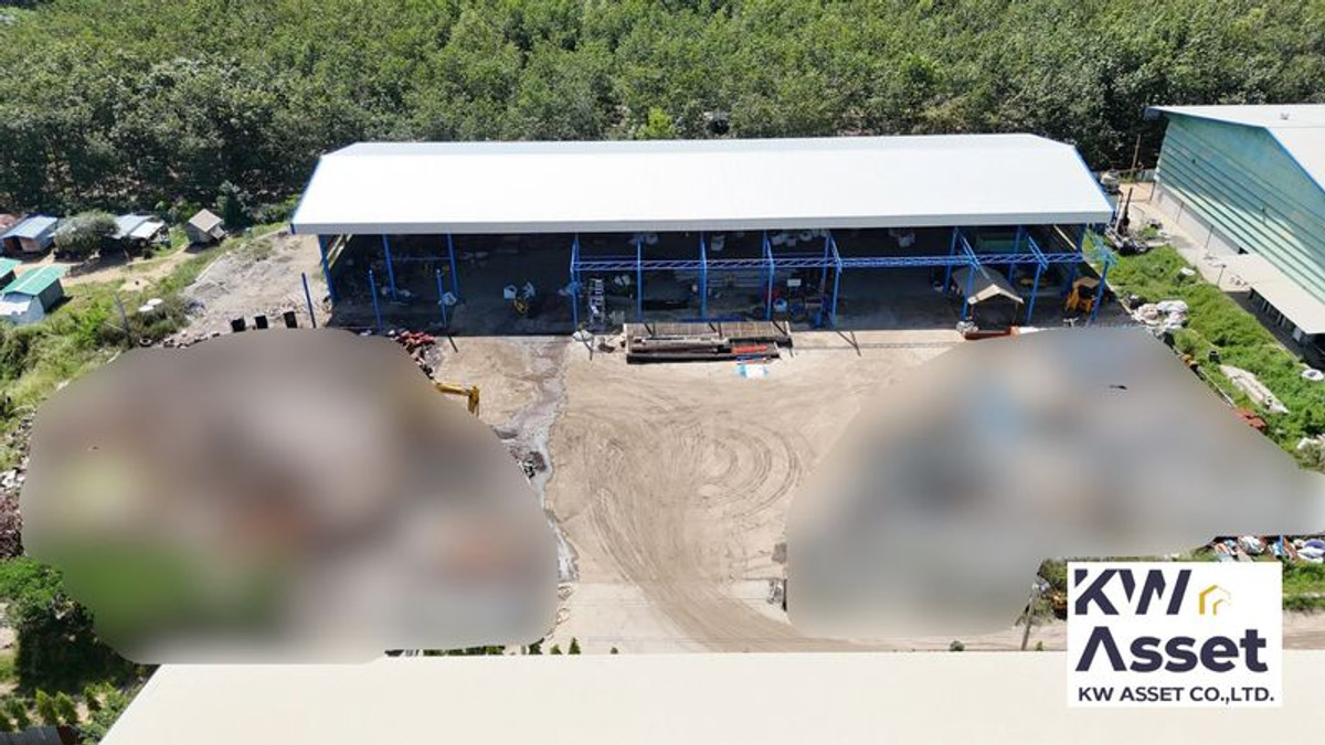 For SaleFactoryRayong : Factory for sale with land 24-1-10 rai with factory certificate 4 105, 53(5) Location Phananikom Subdistrict, Nikhom Phatthana District, Rayong Province 🟪Purple pattern land #KWASSET