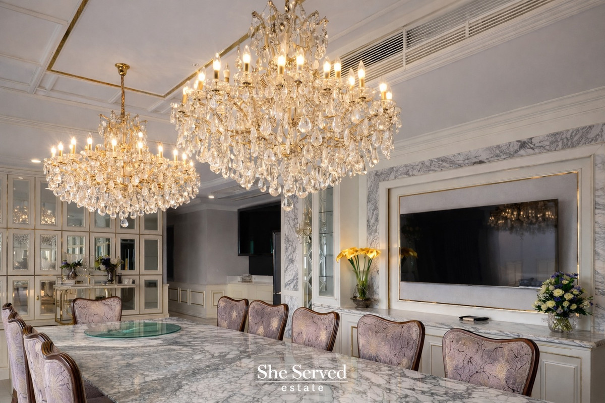 ให้เช่าคอนโดพระราม 9 เพชรบุรีตัดใหม่ RCA : ◈ Sale /Rent Q Asoke (Penthouse) ◈ • Size: 274.74 sq.m. • 5 Bedrooms 6 Bathrooms • Entire floor private unit (only one unit on the floor)