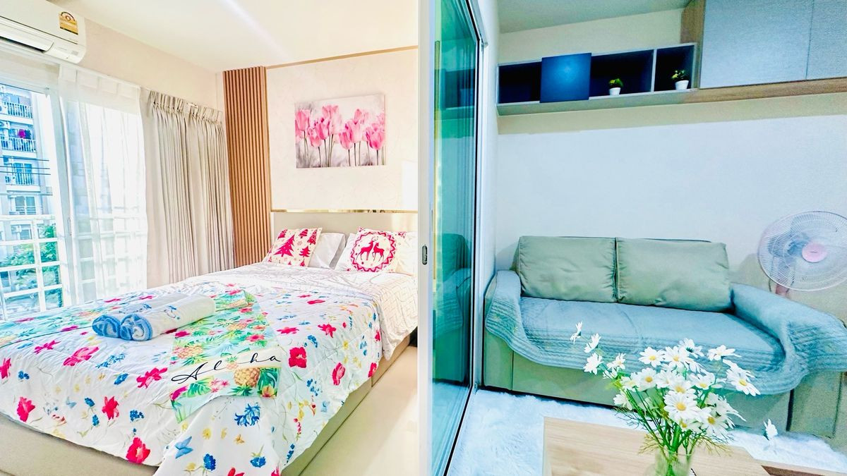 CondoThaphra, Talat Phlu, Wutthakat : Metro Park Sathorn【𝐒𝐄𝐋𝐋 & 𝐑𝐄𝐍𝐓】🔥Perfectly sized room with clear separation of spaces, ideal for long-term living🔥 Contact Line ID: @hacondo