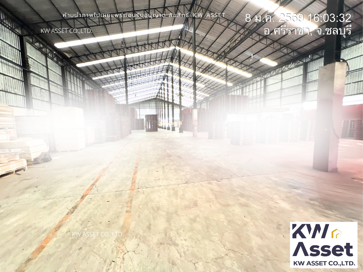 For SaleWarehouseSriracha Laem Chabang Ban Bueng : 🕋 Warehouse/warehouse for sale 2-2-62 rai, warehouse area: 3,200 sq m, near Laem Chabang, Chonburi #KWASSET