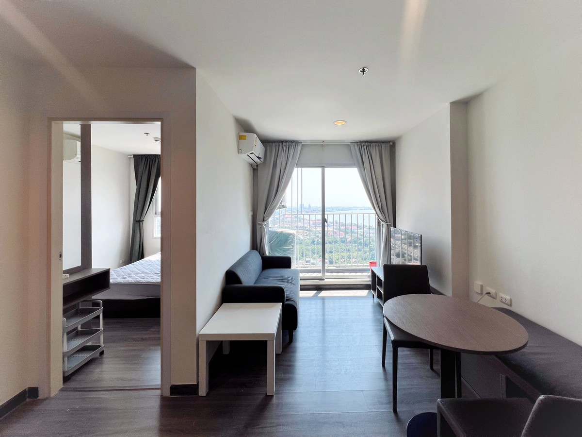 For RentCondoSamut Prakan,Samrong : 🔥 [ For Rent ] - [ The Trust Condo @BTS Erawan ] [ 1 Bedroom ] - Fully furnished, high floor, river view, near BTS Chang Erawan, one way to Siam, 20 minutes to Asoke, connected to the Yellow Line, only 2 stations, only 8,800 baht!!!👍 (English Below) CB210